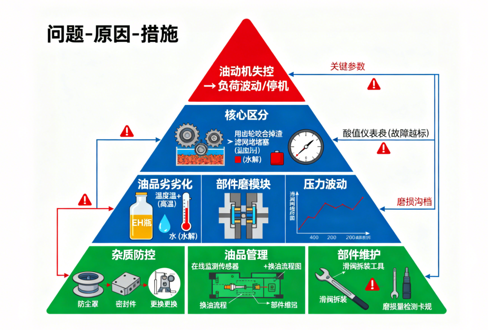電廠運維必讀:汽輪機油系統(tǒng)“三大頑疾”與EH油系統(tǒng)高頻故障防范指南 圖3